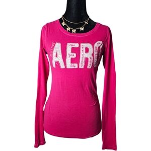 Aeropostale Fuchsia Long Sleeve Tee
